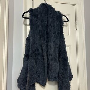 Rabbit fur vest
